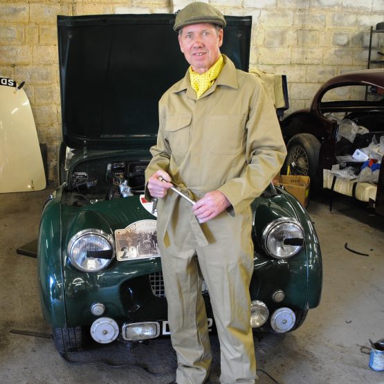 Period Motoring Overalls - Khaki