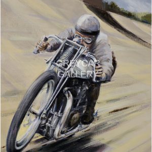 100 MILES IN THE HOUR WATERMARKED(Bill Lacey, Brooklands 1928) - (30x40)
