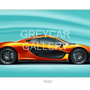 McLaren P1 profile print Greycar WATERMARKED (002)