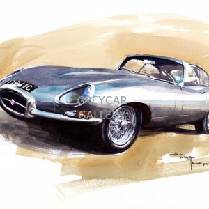 Jaguar E-type-ink